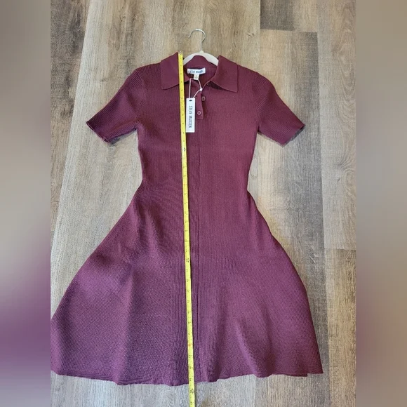 Purple Collared Knit Dress - Picture 8 of 10